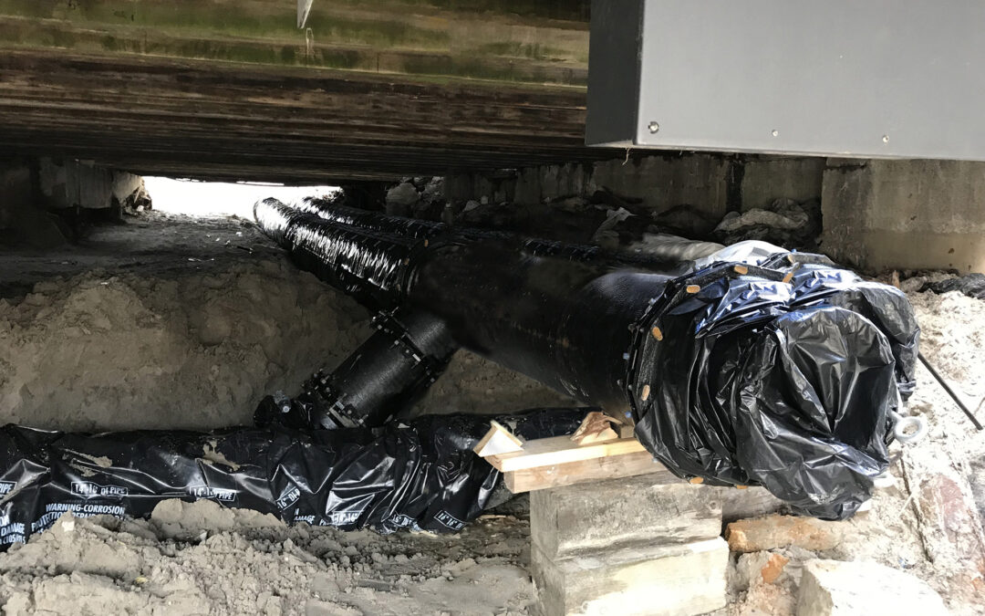 UNDERGROUND THERMAL PIPING SYSTEM CAESARS TRANSPORTATION CENTER