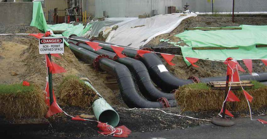 ESW/SW UNDERGROUND PIPING RELOCATIONS ESW/SW UNDERGROUND PIPING RELOCATIONS