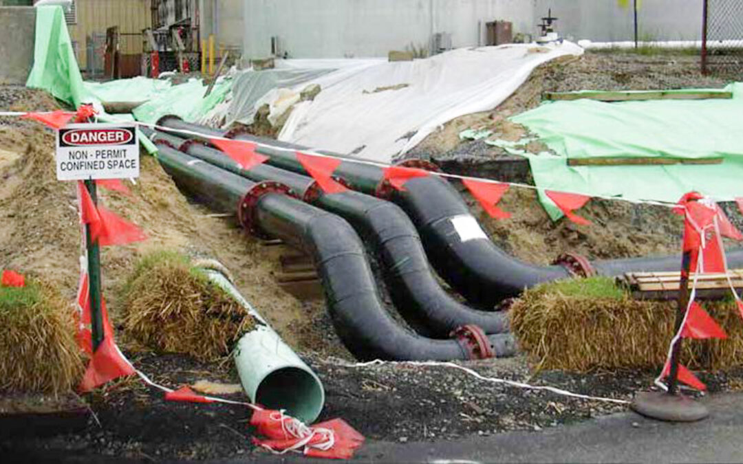 ESW/SW UNDERGROUND PIPING RELOCATIONS